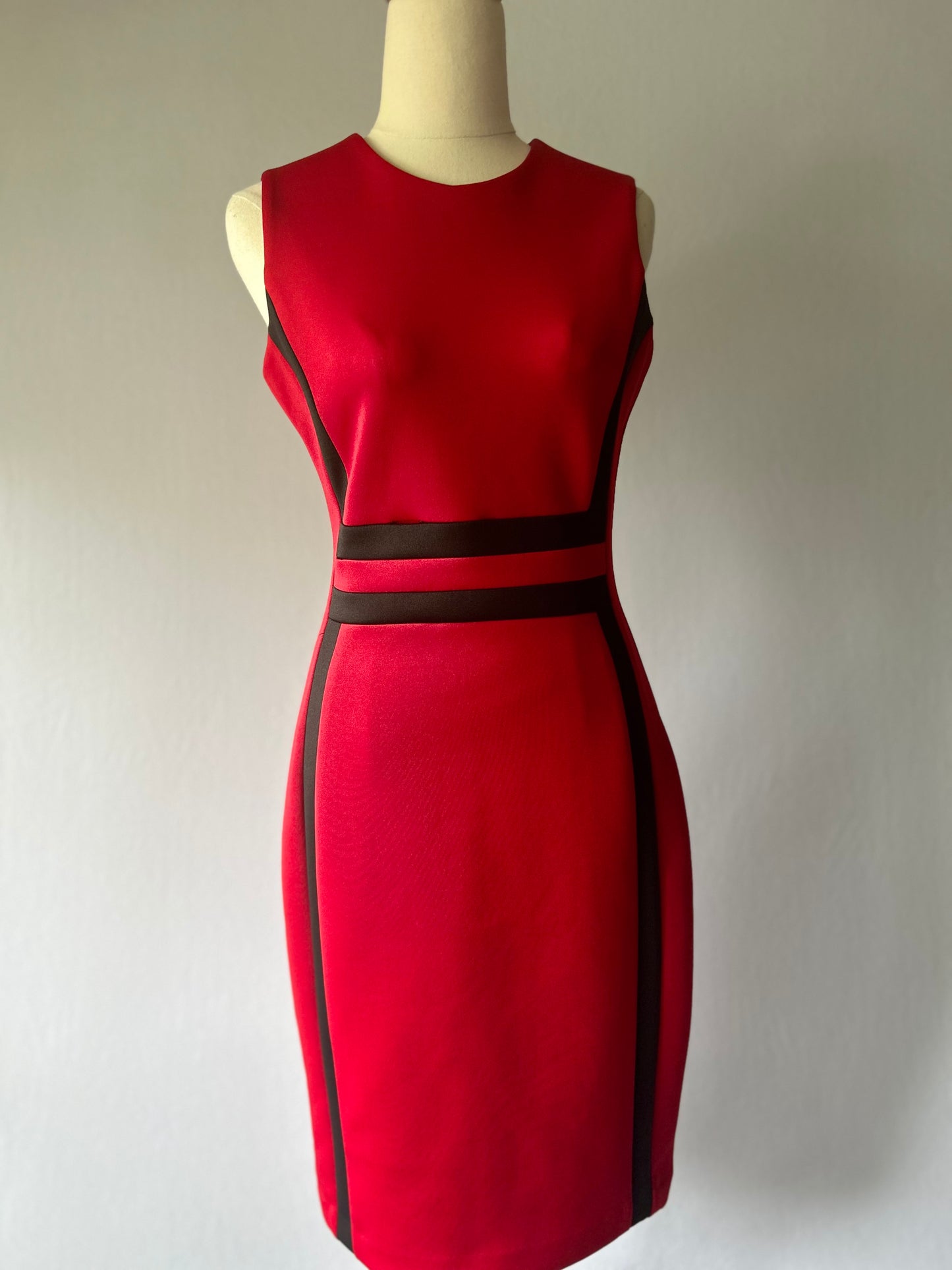 Calvin Klein Red Bodycon Dress – Size 2