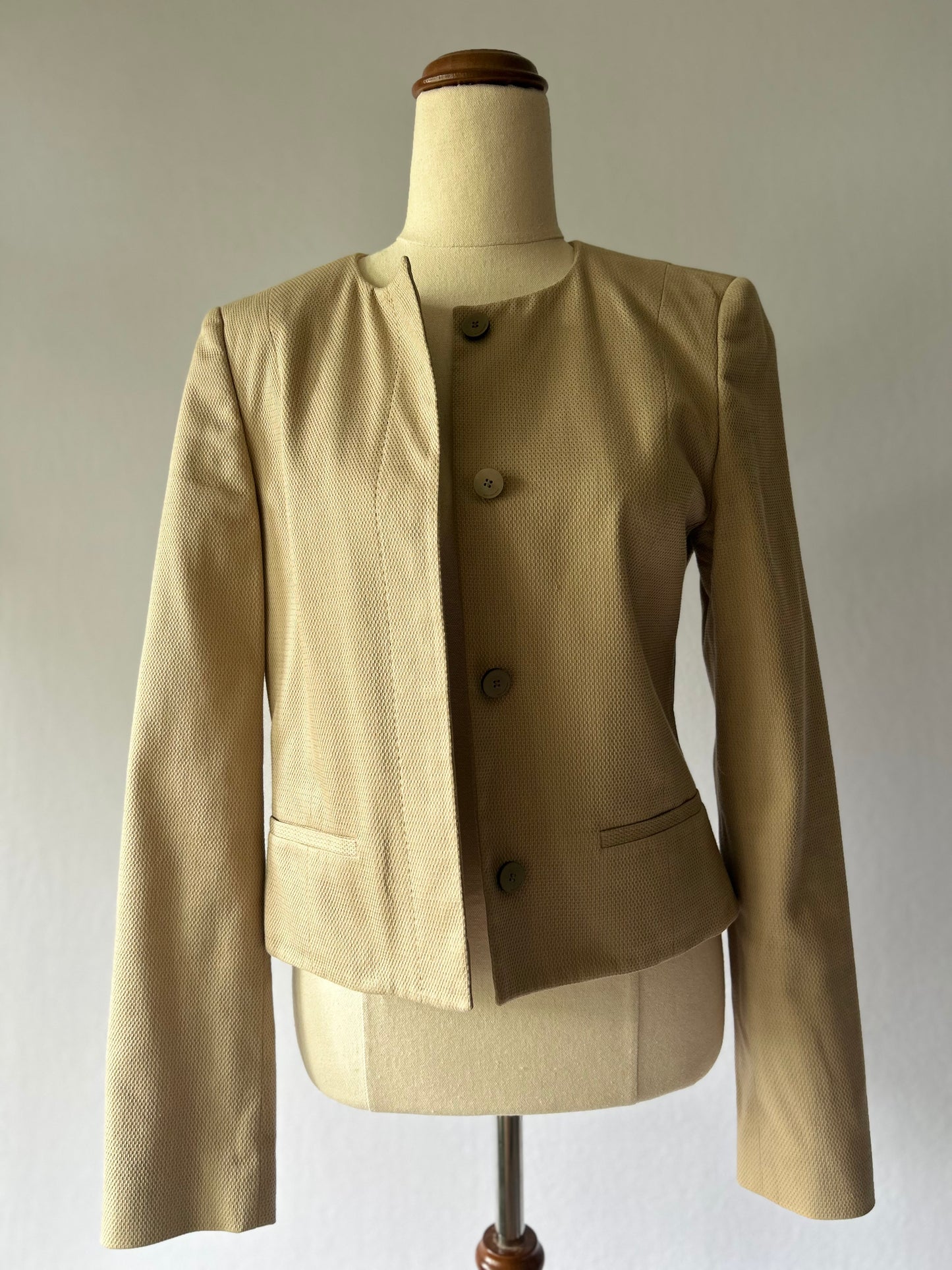 Hugo Boss Structured Honeycomb-Texture Blazer – Size UK 8