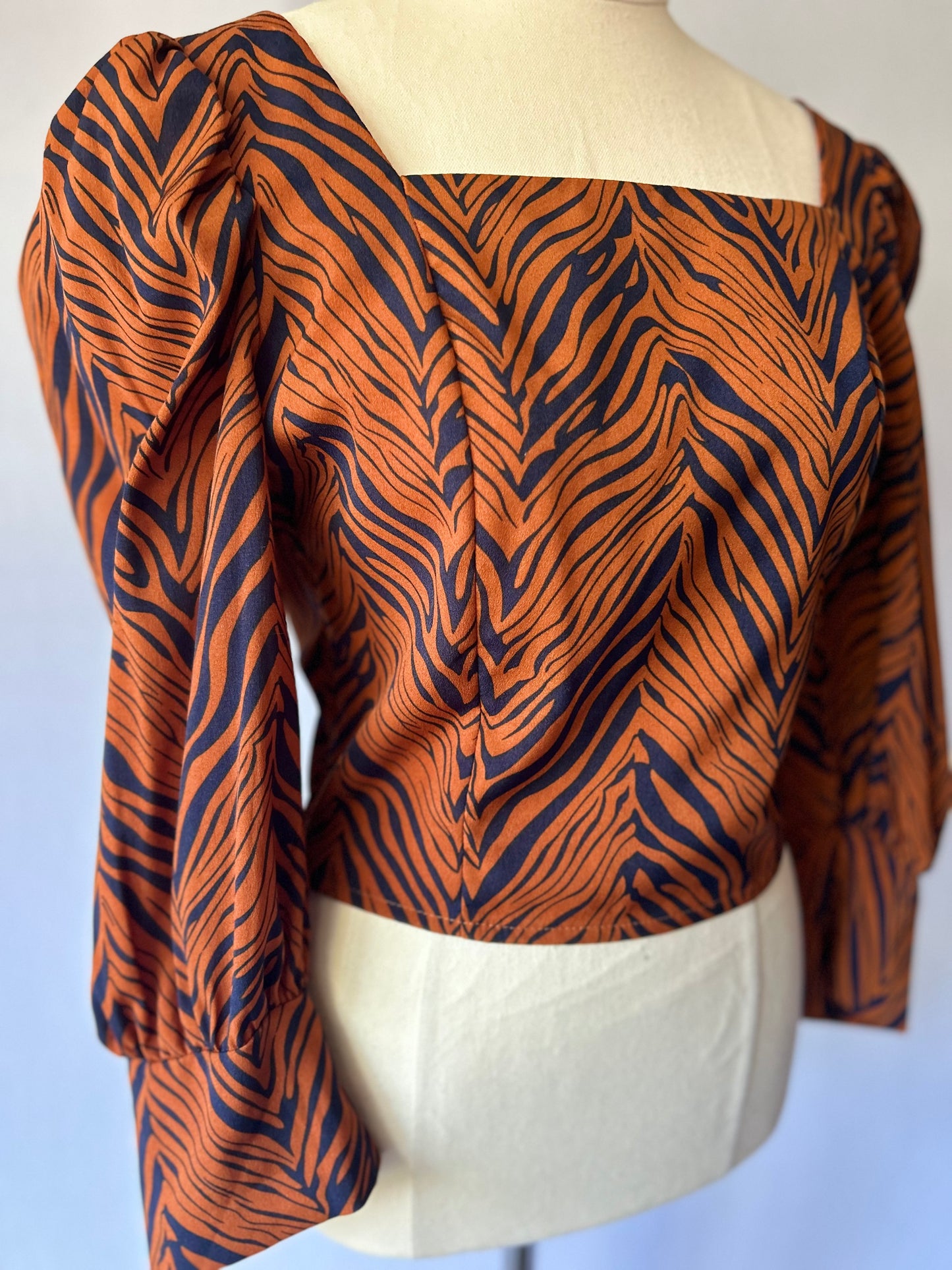 Animal Print Long Sleeve Top – Size 8