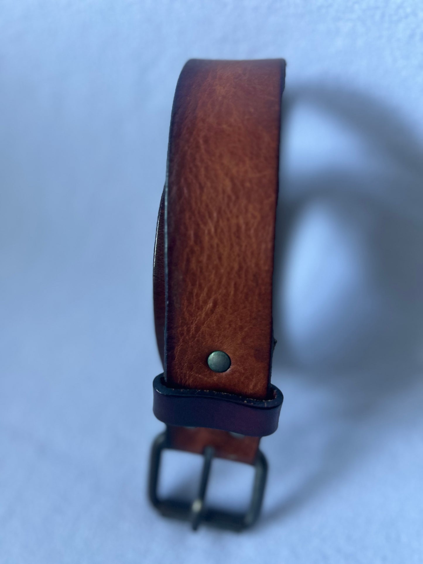 Brown/Caramel Leather Belt – 112cm