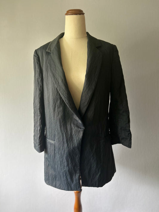 Elizabeth and James Structured Black Tailored Blazer – Size 8