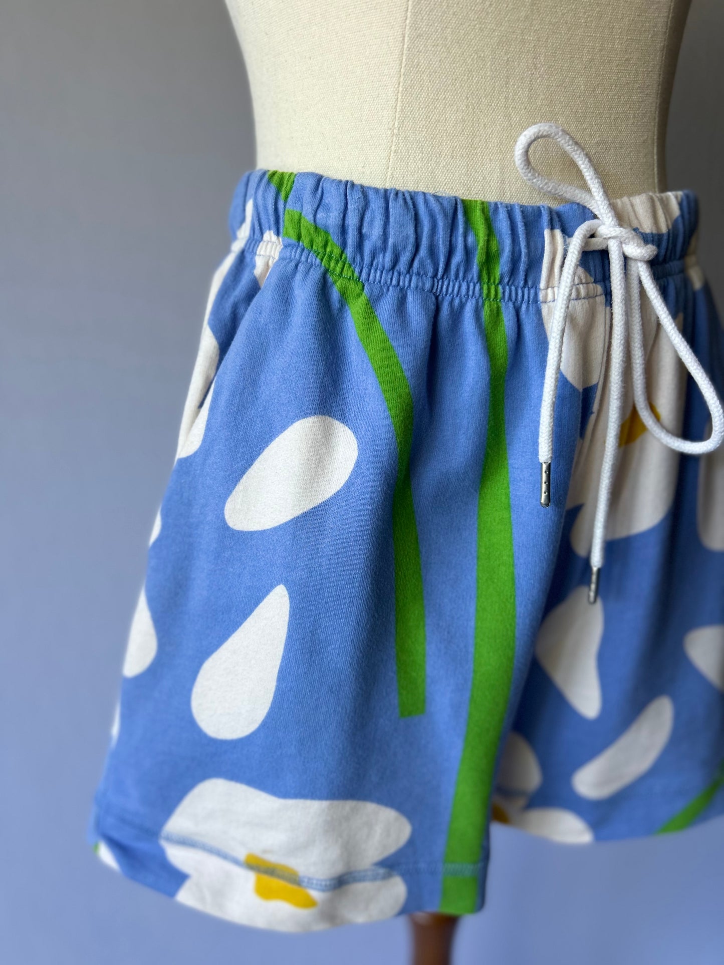 Gorman Blue Floral Cotton Shorts – Size 8