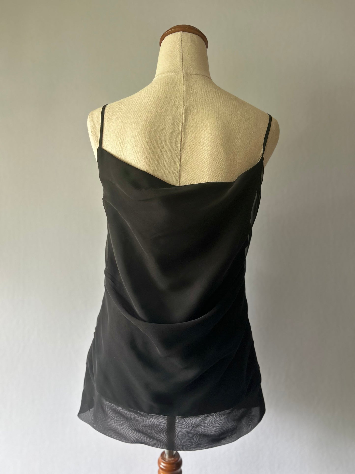 Kate Dowman Silk Chiffon Draped Camisole – Size 8