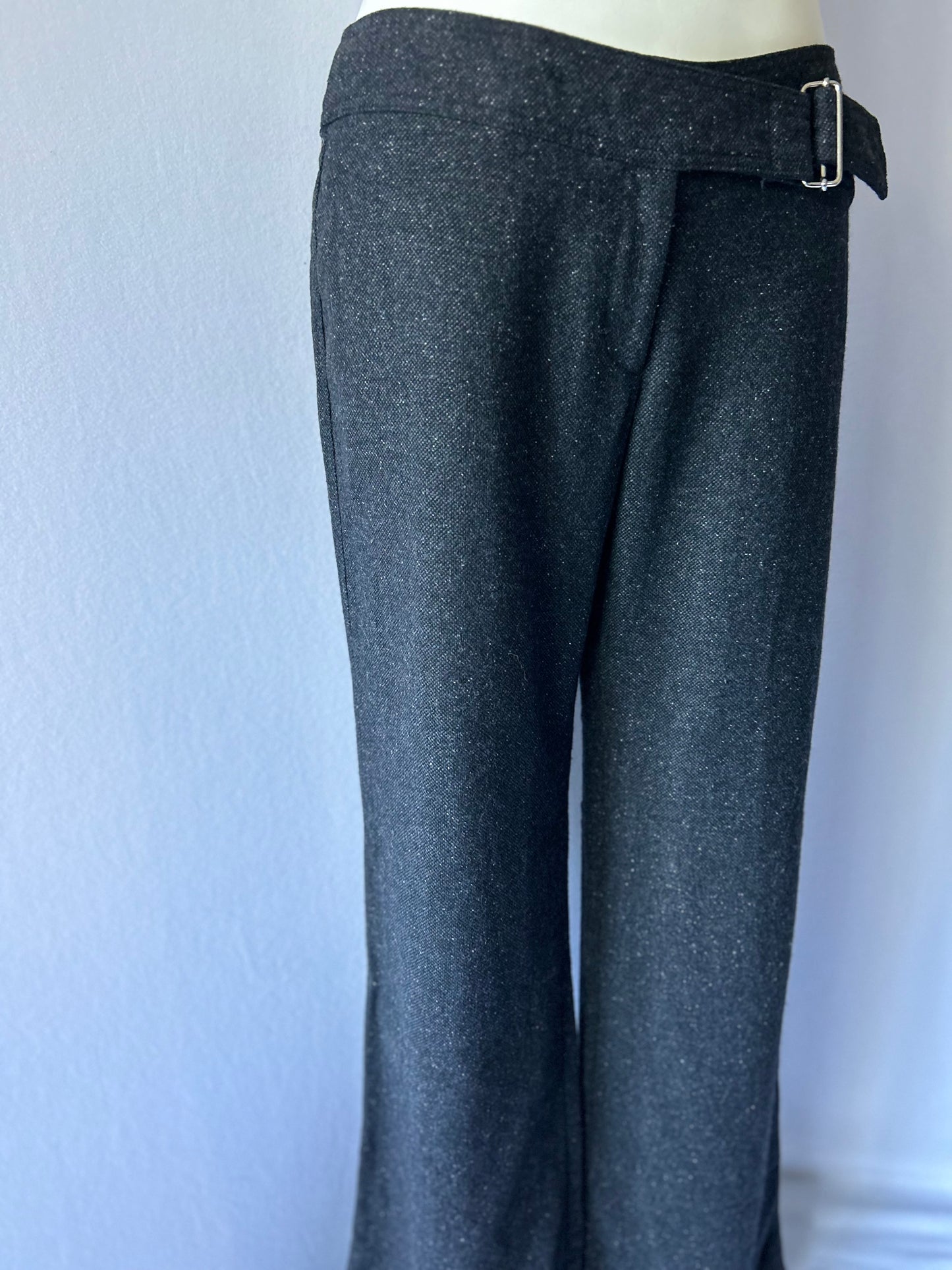 Max Tailored Check Trousers (Fabric Made in Italy) - Size 12