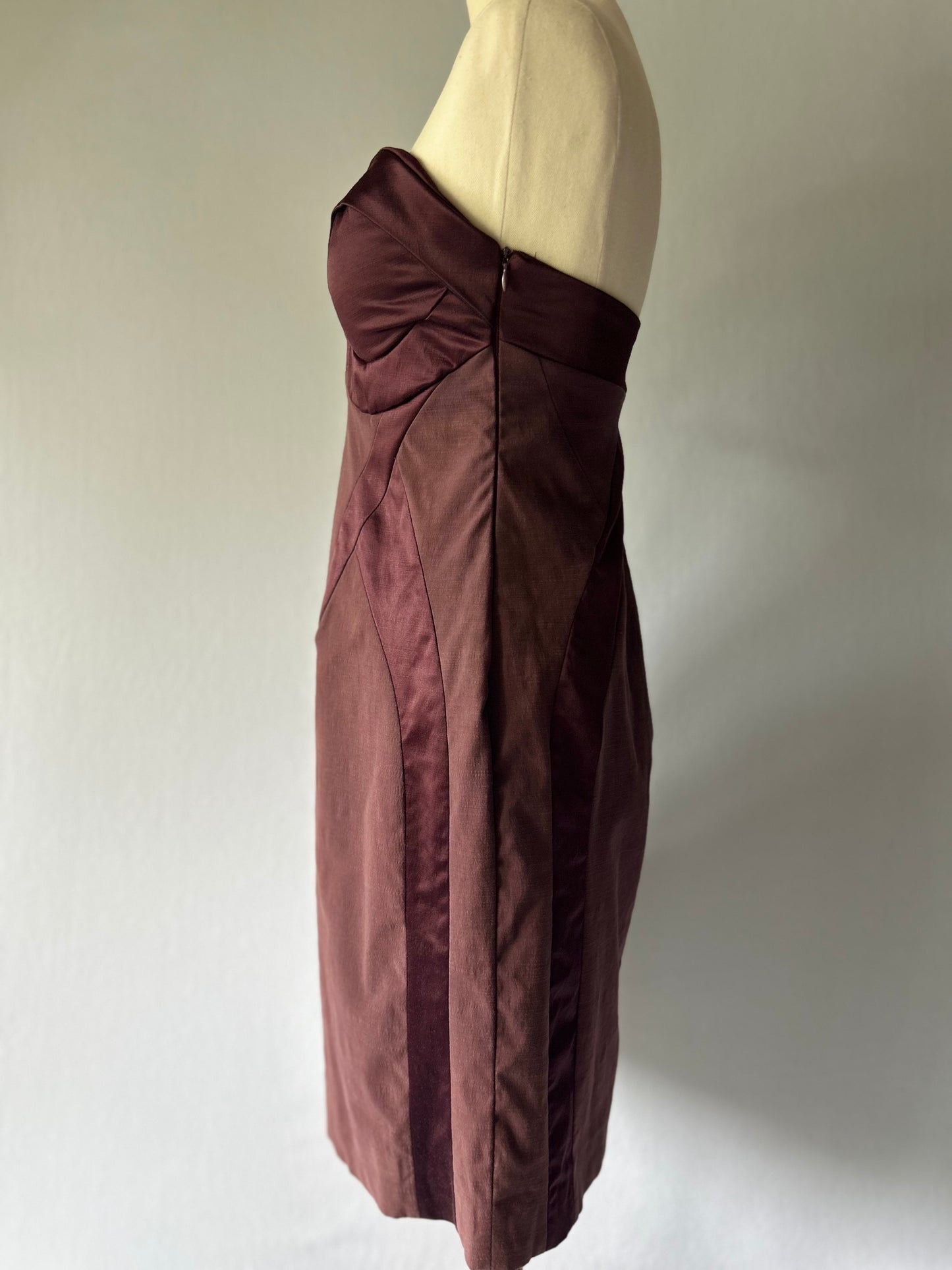 Structured Bustier Dress – Size 42 | Cotton Blend